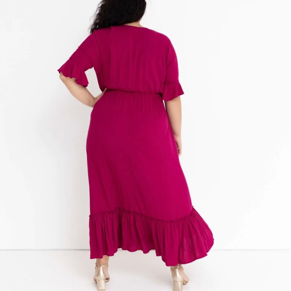 NWT Dani Marie Burgundy Maxi Dress - Picture 9 of 10